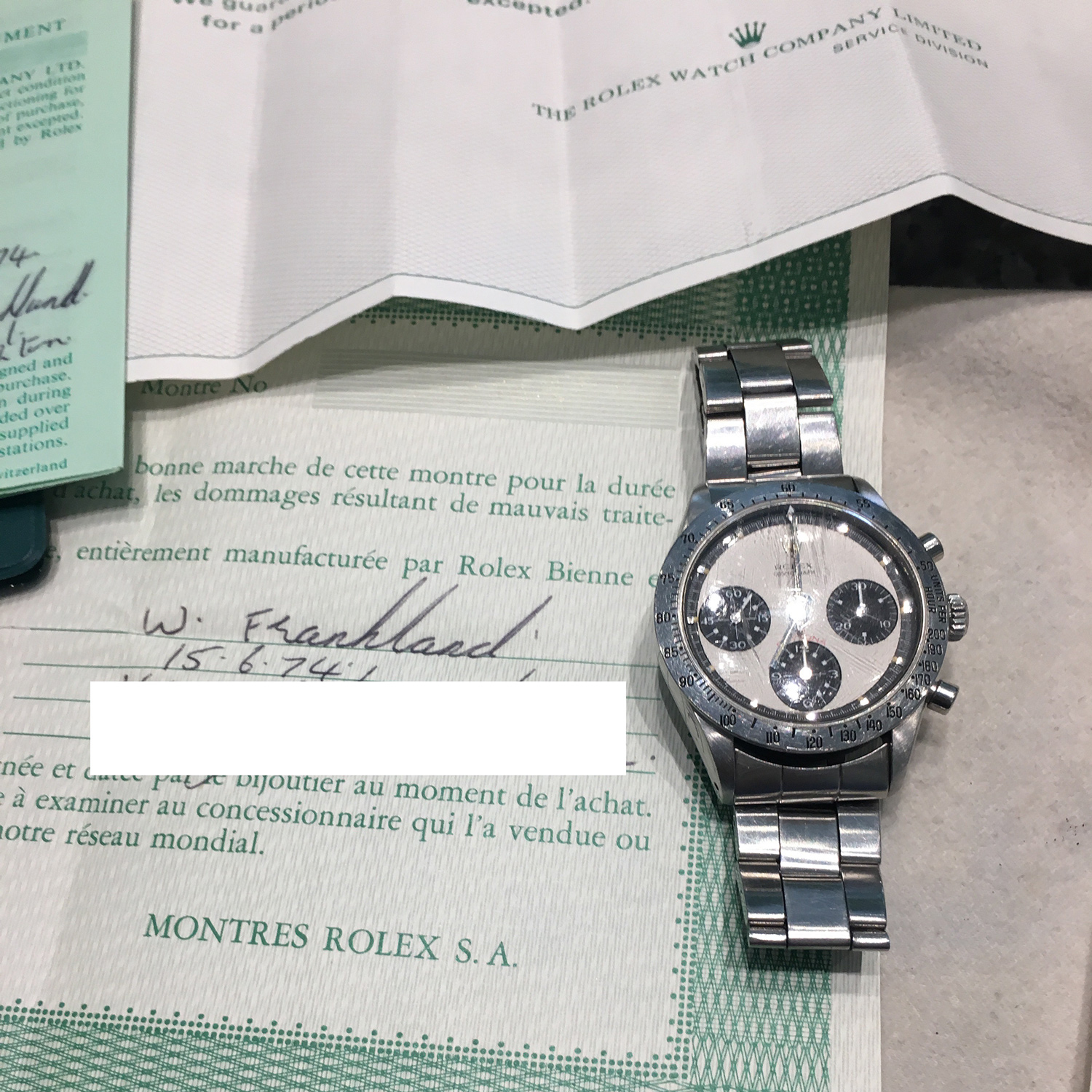rolex valuation for insurance